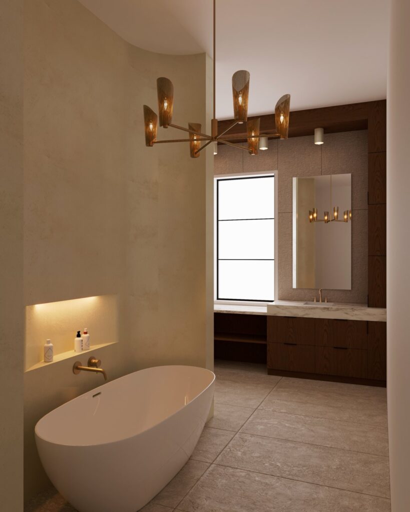 3606 Aberdeen Way - primary bath with freestanding tub, rendering