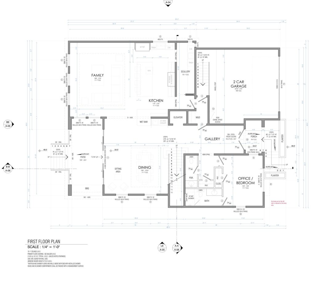 3706 Drummond St - first floor plan