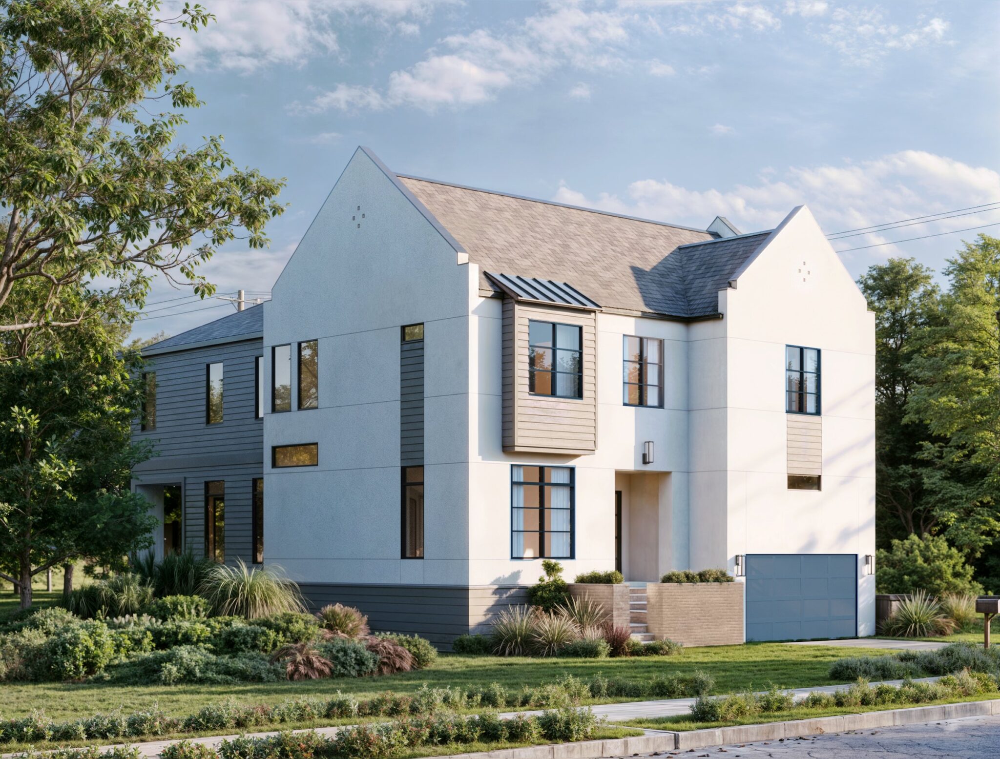 3706 Drummond St, Braes Heights - color rendering of the front elevation
